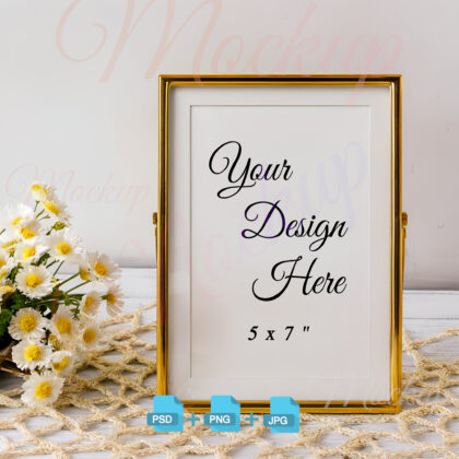 Table Number & Greeting Mockup